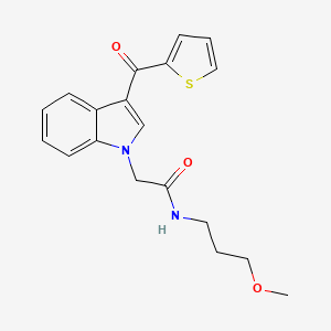 N-(3-Methoxy-propyl)-2-[3-(thiophene-2-carbonyl)-indol-1-yl]-acetamide