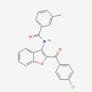 N-[2-(4-chlorobenzoyl)-1-benzofuran-3-yl]-3-methylbenzamide