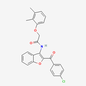 molecular formula C25H20ClNO4 B11574339 N-[2-(4-chlorobenzoyl)-1-benzofuran-3-yl]-2-(2,3-dimethylphenoxy)acetamide 