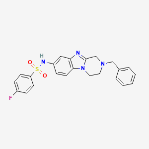 N-(2-benzyl-1,2,3,4-tetrahydropyrazino[1,2-a]benzimidazol-8-yl)-4-fluorobenzenesulfonamide