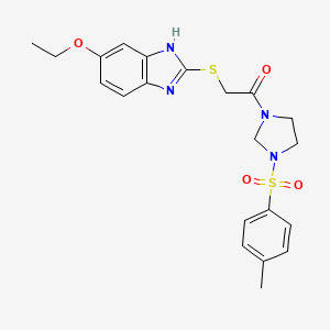 5-ethoxy-2-[(2-{3-[(4-methylphenyl)sulfonyl]imidazolidin-1-yl}-2-oxoethyl)thio]-1H-benzimidazole