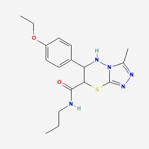 6-(4-ethoxyphenyl)-3-methyl-N-propyl-6,7-dihydro-5H-[1,2,4]triazolo[3,4-b][1,3,4]thiadiazine-7-carboxamide