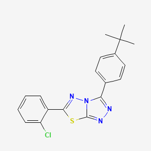 3-(4-Tert-butylphenyl)-6-(2-chlorophenyl)-[1,2,4]triazolo[3,4-b][1,3,4]thiadiazole