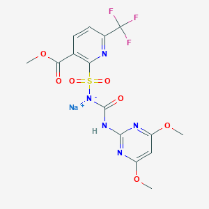 molecular formula C15H13F3N5NaO7S B115744 Flupyrsulfuron-methyl sodium CAS No. 144740-54-5