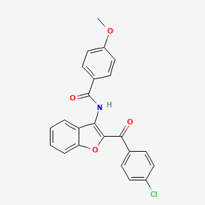 N-[2-(4-chlorobenzoyl)-1-benzofuran-3-yl]-4-methoxybenzamide