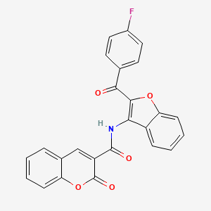 N-[2-(4-fluorobenzoyl)-1-benzofuran-3-yl]-2-oxo-2H-chromene-3-carboxamide