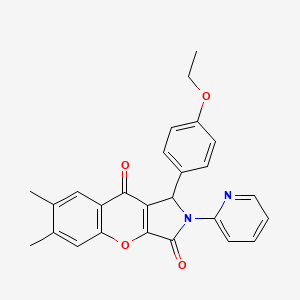 1-(4-Ethoxyphenyl)-6,7-dimethyl-2-(pyridin-2-yl)-1,2-dihydrochromeno[2,3-c]pyrrole-3,9-dione