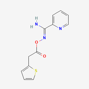 N'-{[2-(thiophen-2-yl)acetyl]oxy}pyridine-2-carboximidamide