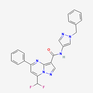 N-(1-benzyl-1H-pyrazol-4-yl)-7-(difluoromethyl)-5-phenylpyrazolo[1,5-a]pyrimidine-3-carboxamide