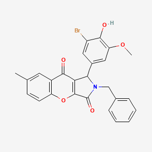 2-Benzyl-1-(3-bromo-4-hydroxy-5-methoxyphenyl)-7-methyl-1,2-dihydrochromeno[2,3-c]pyrrole-3,9-dione