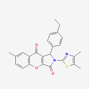 2-(4,5-Dimethyl-1,3-thiazol-2-yl)-1-(4-ethylphenyl)-7-methyl-1,2-dihydrochromeno[2,3-c]pyrrole-3,9-dione