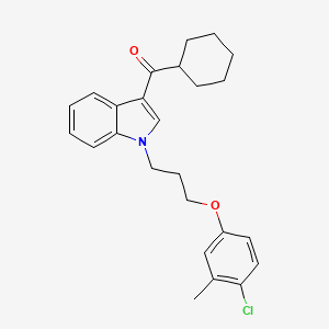 {1-[3-(4-chloro-3-methylphenoxy)propyl]-1H-indol-3-yl}(cyclohexyl)methanone