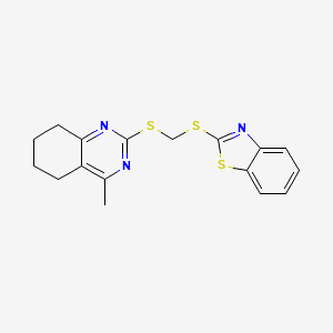 2-{[(1,3-Benzothiazol-2-ylsulfanyl)methyl]sulfanyl}-4-methyl-5,6,7,8-tetrahydroquinazoline