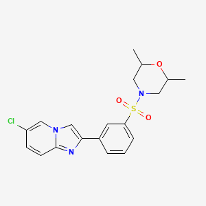 6-Chloro-2-{3-[(2,6-dimethylmorpholin-4-yl)sulfonyl]phenyl}imidazo[1,2-a]pyridine