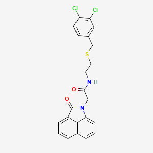 N-{2-[(3,4-dichlorobenzyl)sulfanyl]ethyl}-2-(2-oxobenzo[cd]indol-1(2H)-yl)acetamide