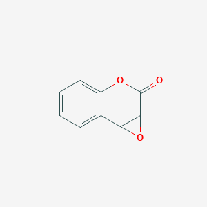 molecular formula C9H6O3 B115746 1a,7b-Dihydrooxireno[2,3-c]chromen-2-one CAS No. 143873-69-2