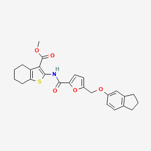 methyl 2-[({5-[(2,3-dihydro-1H-inden-5-yloxy)methyl]furan-2-yl}carbonyl)amino]-4,5,6,7-tetrahydro-1-benzothiophene-3-carboxylate