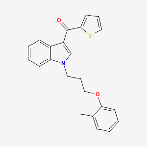 {1-[3-(2-methylphenoxy)propyl]-1H-indol-3-yl}(thiophen-2-yl)methanone