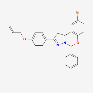 2-[4-(Allyloxy)phenyl]-9-bromo-5-(4-methylphenyl)-1,10b-dihydropyrazolo[1,5-c][1,3]benzoxazine