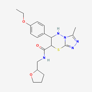 6-(4-ethoxyphenyl)-3-methyl-N-(tetrahydrofuran-2-ylmethyl)-6,7-dihydro-5H-[1,2,4]triazolo[3,4-b][1,3,4]thiadiazine-7-carboxamide