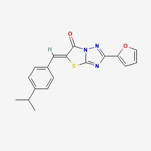 (5Z)-2-(furan-2-yl)-5-[4-(propan-2-yl)benzylidene][1,3]thiazolo[3,2-b][1,2,4]triazol-6(5H)-one