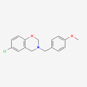 6-chloro-3-(4-methoxybenzyl)-3,4-dihydro-2H-1,3-benzoxazine