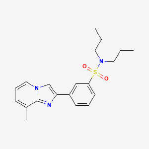 3-(8-methylimidazo[1,2-a]pyridin-2-yl)-N,N-dipropylbenzenesulfonamide