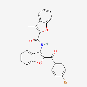 N-[2-(4-bromobenzoyl)-1-benzofuran-3-yl]-3-methyl-1-benzofuran-2-carboxamide