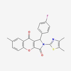 2-(4,5-Dimethyl-1,3-thiazol-2-yl)-1-(4-fluorophenyl)-7-methyl-1,2-dihydrochromeno[2,3-c]pyrrole-3,9-dione