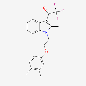 1-{1-[2-(3,4-dimethylphenoxy)ethyl]-2-methyl-1H-indol-3-yl}-2,2,2-trifluoroethanone