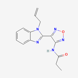 N-{4-[1-(prop-2-en-1-yl)-1H-benzimidazol-2-yl]-1,2,5-oxadiazol-3-yl}propanamide