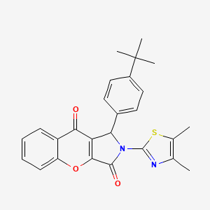 1-(4-Tert-butylphenyl)-2-(4,5-dimethyl-1,3-thiazol-2-yl)-1,2-dihydrochromeno[2,3-c]pyrrole-3,9-dione