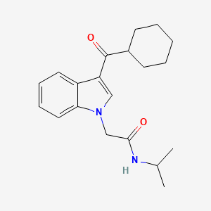 2-(3-cyclohexanecarbonyl-1H-indol-1-yl)-N-(propan-2-yl)acetamide