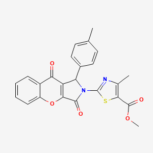 methyl 4-methyl-2-[1-(4-methylphenyl)-3,9-dioxo-3,9-dihydrochromeno[2,3-c]pyrrol-2(1H)-yl]-1,3-thiazole-5-carboxylate