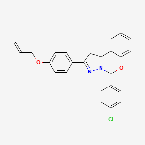 2-[4-(Allyloxy)phenyl]-5-(4-chlorophenyl)-1,10b-dihydropyrazolo[1,5-c][1,3]benzoxazine