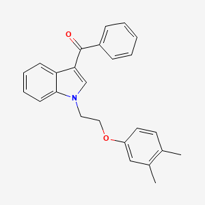 {1-[2-(3,4-dimethylphenoxy)ethyl]-1H-indol-3-yl}(phenyl)methanone