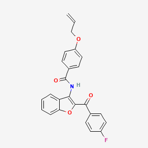 N-{2-[(4-fluorophenyl)carbonyl]-1-benzofuran-3-yl}-4-(prop-2-en-1-yloxy)benzamide