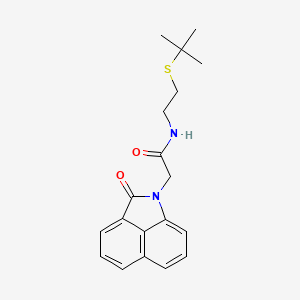 N-[2-(tert-butylsulfanyl)ethyl]-2-(2-oxobenzo[cd]indol-1(2H)-yl)acetamide