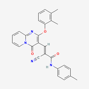 (2E)-2-cyano-3-[2-(2,3-dimethylphenoxy)-4-oxo-4H-pyrido[1,2-a]pyrimidin-3-yl]-N-(4-methylphenyl)prop-2-enamide