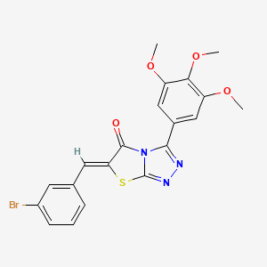 molecular formula C20H16BrN3O4S B11575094 (6Z)-6-(3-bromobenzylidene)-3-(3,4,5-trimethoxyphenyl)[1,3]thiazolo[2,3-c][1,2,4]triazol-5(6H)-one 