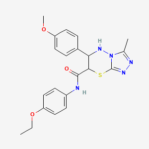 N-(4-ethoxyphenyl)-6-(4-methoxyphenyl)-3-methyl-6,7-dihydro-5H-[1,2,4]triazolo[3,4-b][1,3,4]thiadiazine-7-carboxamide