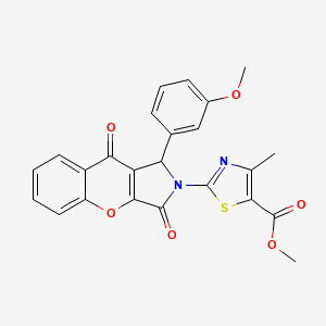 methyl 2-[1-(3-methoxyphenyl)-3,9-dioxo-3,9-dihydrochromeno[2,3-c]pyrrol-2(1H)-yl]-4-methyl-1,3-thiazole-5-carboxylate