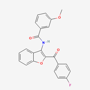 N-[2-(4-fluorobenzoyl)-1-benzofuran-3-yl]-3-methoxybenzamide