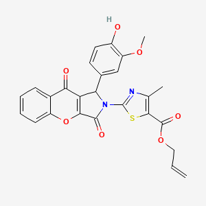 prop-2-en-1-yl 2-[1-(4-hydroxy-3-methoxyphenyl)-3,9-dioxo-3,9-dihydrochromeno[2,3-c]pyrrol-2(1H)-yl]-4-methyl-1,3-thiazole-5-carboxylate