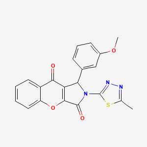 1-(3-Methoxyphenyl)-2-(5-methyl-1,3,4-thiadiazol-2-yl)-1,2-dihydrochromeno[2,3-c]pyrrole-3,9-dione