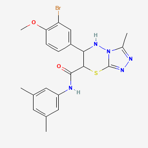 6-(3-bromo-4-methoxyphenyl)-N-(3,5-dimethylphenyl)-3-methyl-6,7-dihydro-5H-[1,2,4]triazolo[3,4-b][1,3,4]thiadiazine-7-carboxamide