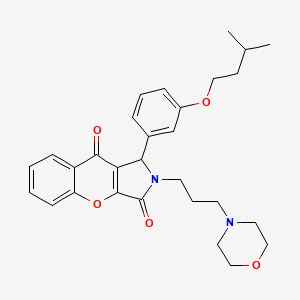 1-[3-(3-Methylbutoxy)phenyl]-2-[3-(morpholin-4-yl)propyl]-1,2-dihydrochromeno[2,3-c]pyrrole-3,9-dione