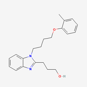 3-{1-[4-(2-methylphenoxy)butyl]-1H-benzimidazol-2-yl}propan-1-ol