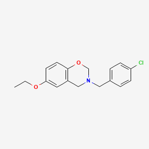 3-(4-chlorobenzyl)-6-ethoxy-3,4-dihydro-2H-1,3-benzoxazine