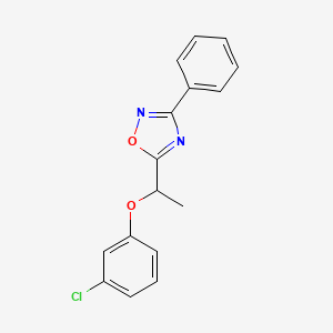 5-[1-(3-Chlorophenoxy)ethyl]-3-phenyl-1,2,4-oxadiazole